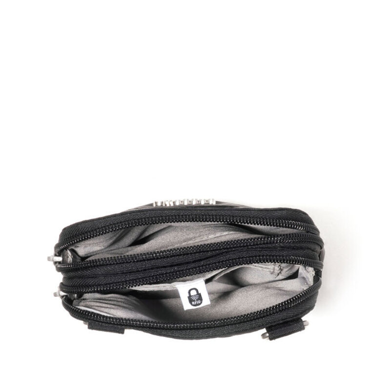 Baggallini Modern Take Two RFID Crossbody, Black