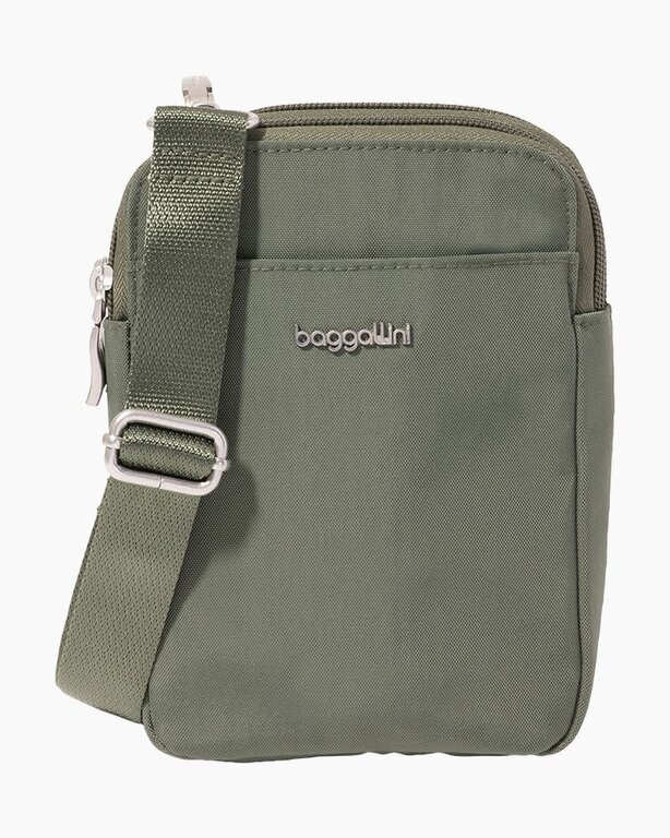 Baggallini Modern Take Two RFID Crossbody, THYME GREEN
