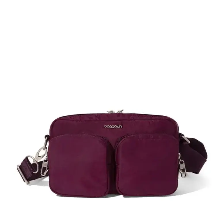 Baggallini Securtex Treasure crossbody, MULBERRY