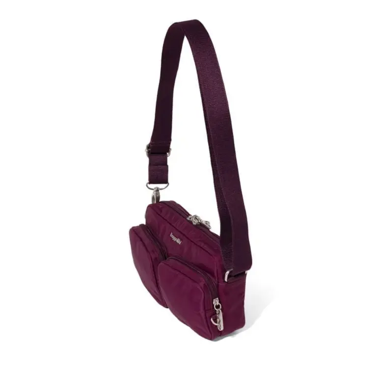 Baggallini Securtex Treasure crossbody, MULBERRY
