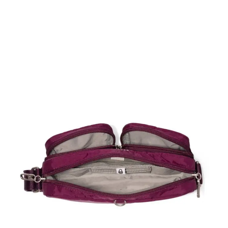 Baggallini Securtex Treasure crossbody, MULBERRY