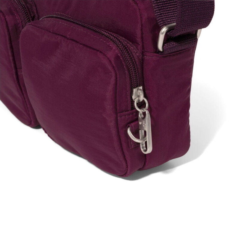 Baggallini Securtex Treasure crossbody, MULBERRY