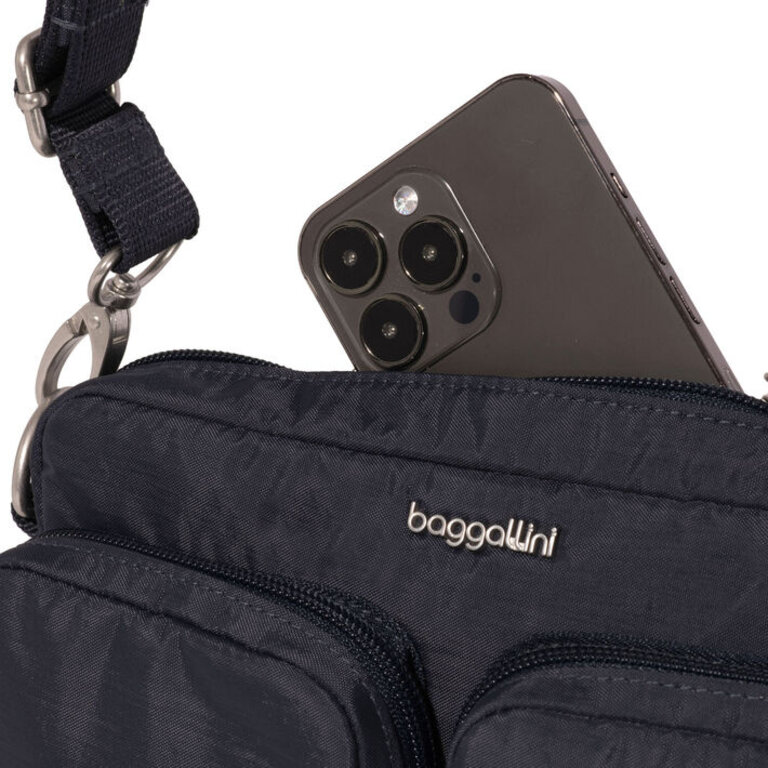 Baggallini Securtex Treasure crossbody, FRENCH NAVY