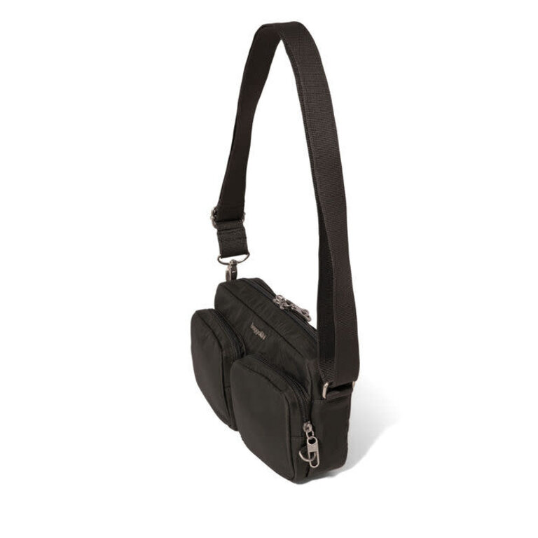 Baggallini Securtex Treasure crossbody, CHARCOAL