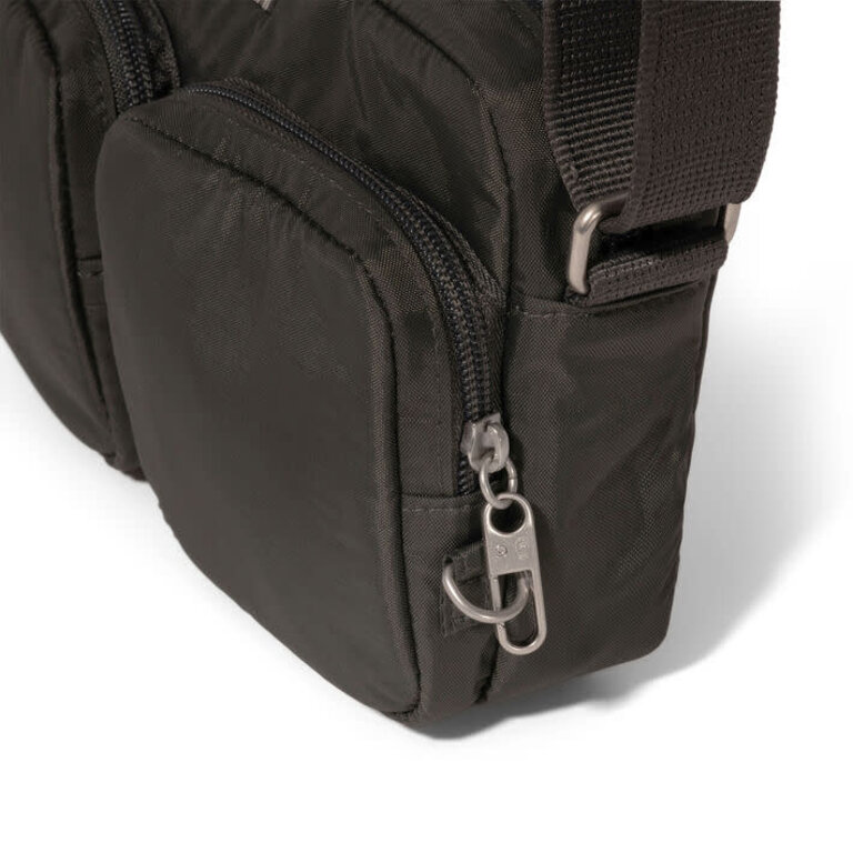 Baggallini Securtex Treasure crossbody, CHARCOAL