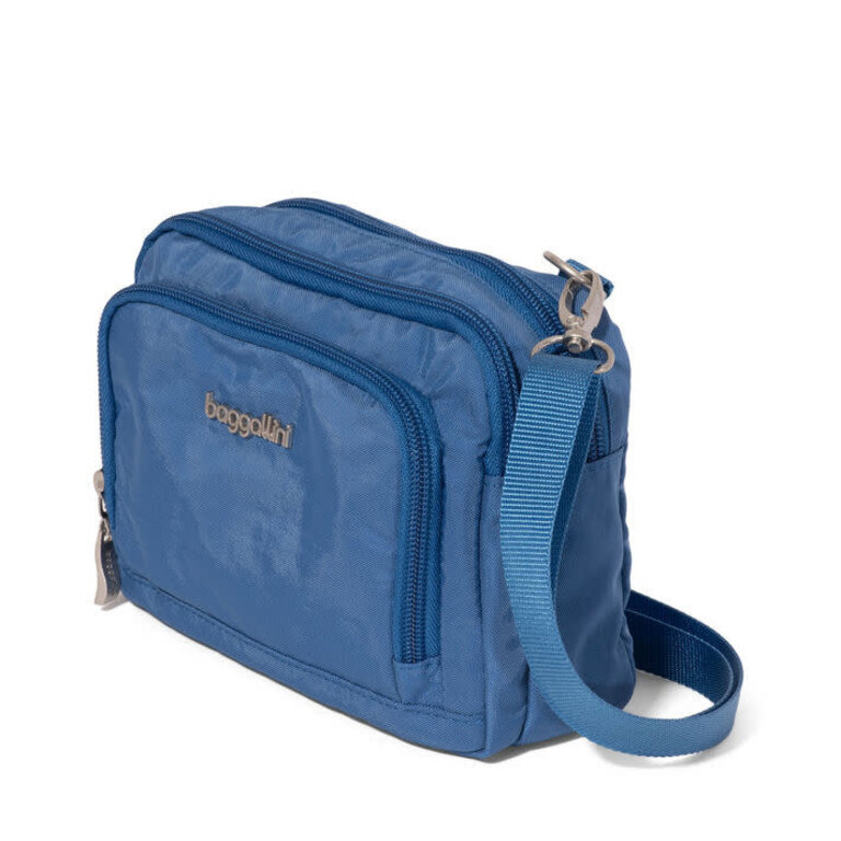 Baggallini Triple zip bag with front wallet, LAPIS
