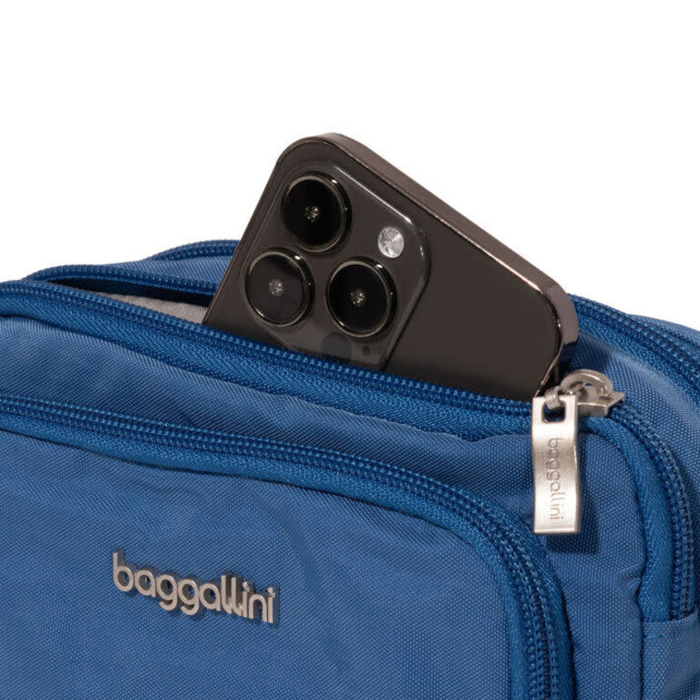 Baggallini Triple zip bag with front wallet, LAPIS