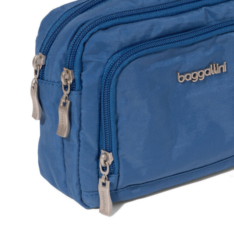 Baggallini Triple zip bag with front wallet, LAPIS