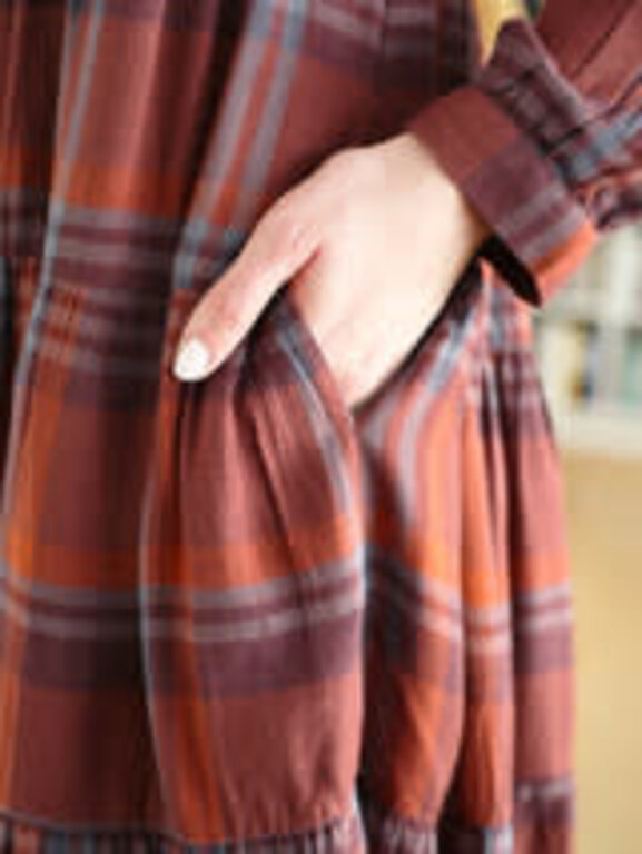April Cornell Arabian Spice brown tunic dress