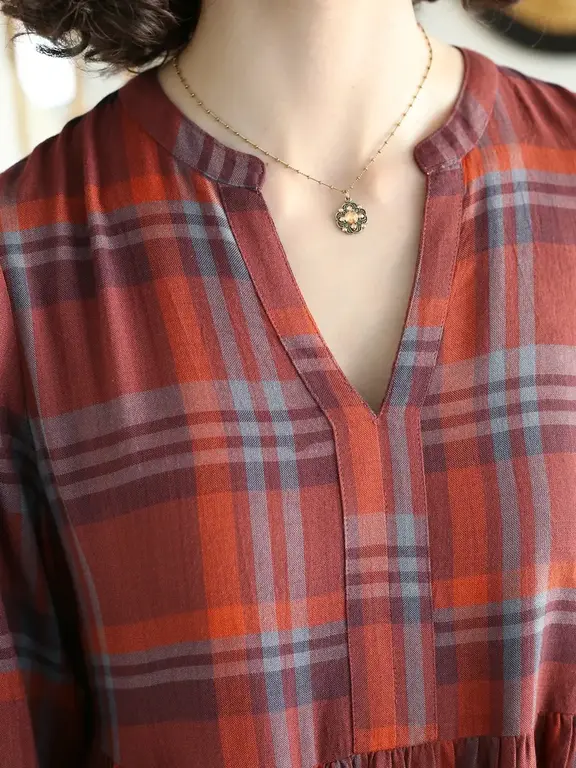 April Cornell Arabian Spice brown tunic dress