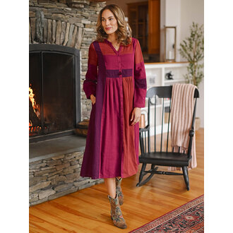 April Cornell Paintbrush dress, magenta multi