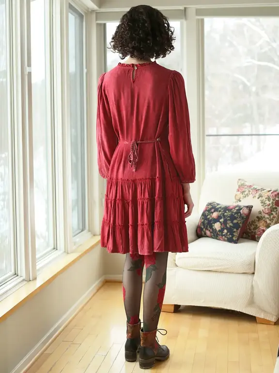 April Cornell Lydia tunic dress, sunwashed red