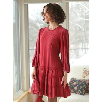 April Cornell Lydia tunic dress, sunwashed red