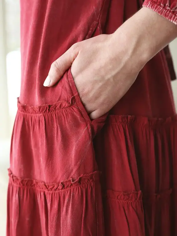 April Cornell Lydia tunic dress, sunwashed red