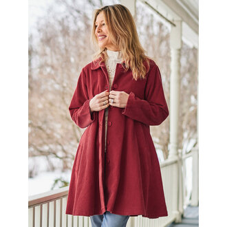 April Cornell Farmer's Market corduroy red jacket