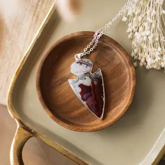 Wild Abandon Silver plated Dawn necklace / jasper