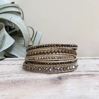 Wild Abandon Cinder wrap bracelet