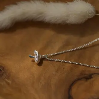Wild Abandon Silver plated Forest Forage necklace