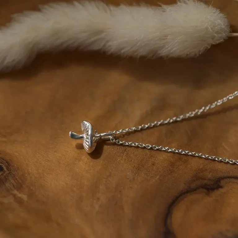 Wild Abandon Silver plated Forest Forage necklace