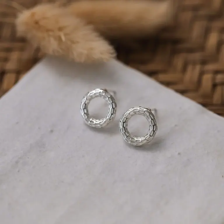 Wild Abandon Silver plated Supernova studs