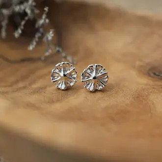 Wild Abandon Silver plated Wildflower studs