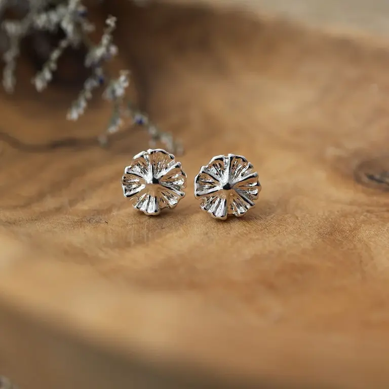 Wild Abandon Silver plated Wildflower studs