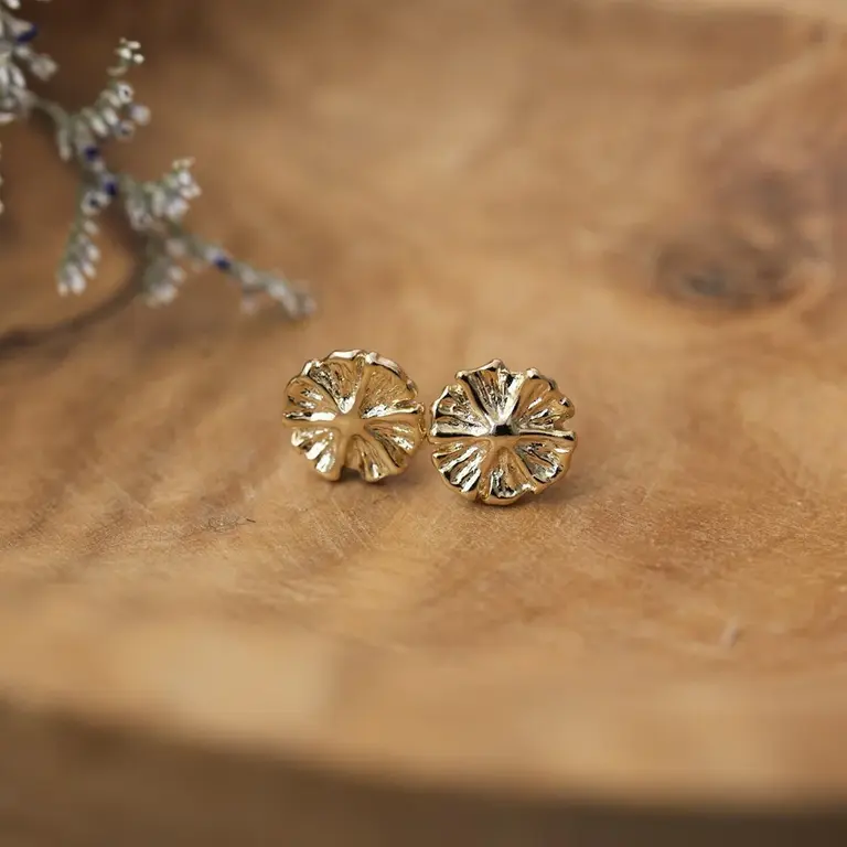 Wild Abandon Gold plated Wildflower studs