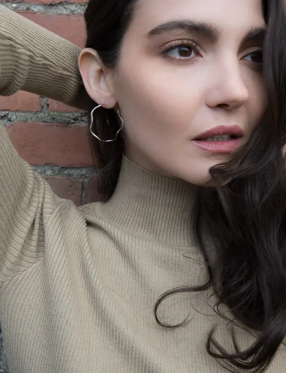 Wild Abandon Gold plated Bombora hoops
