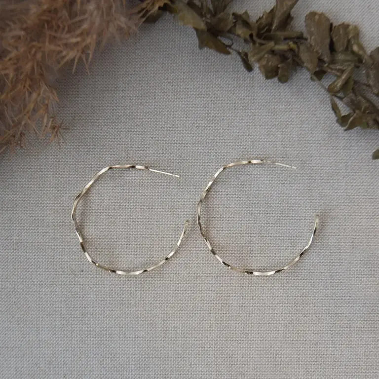 Wild Abandon Gold plated Bombora hoops
