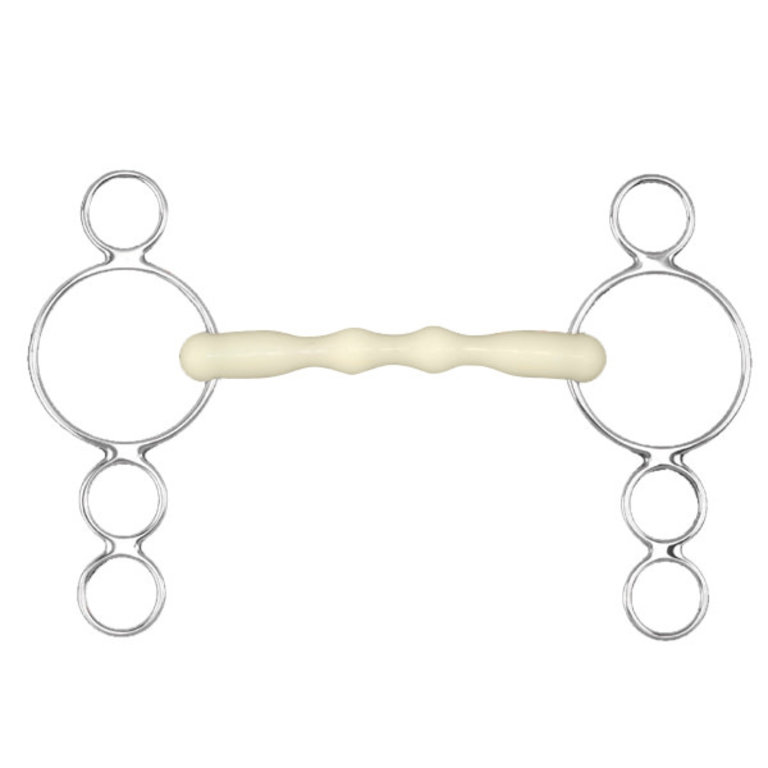 HAPPY MOUTH MULLEN SHAPED 3 RING GAG
