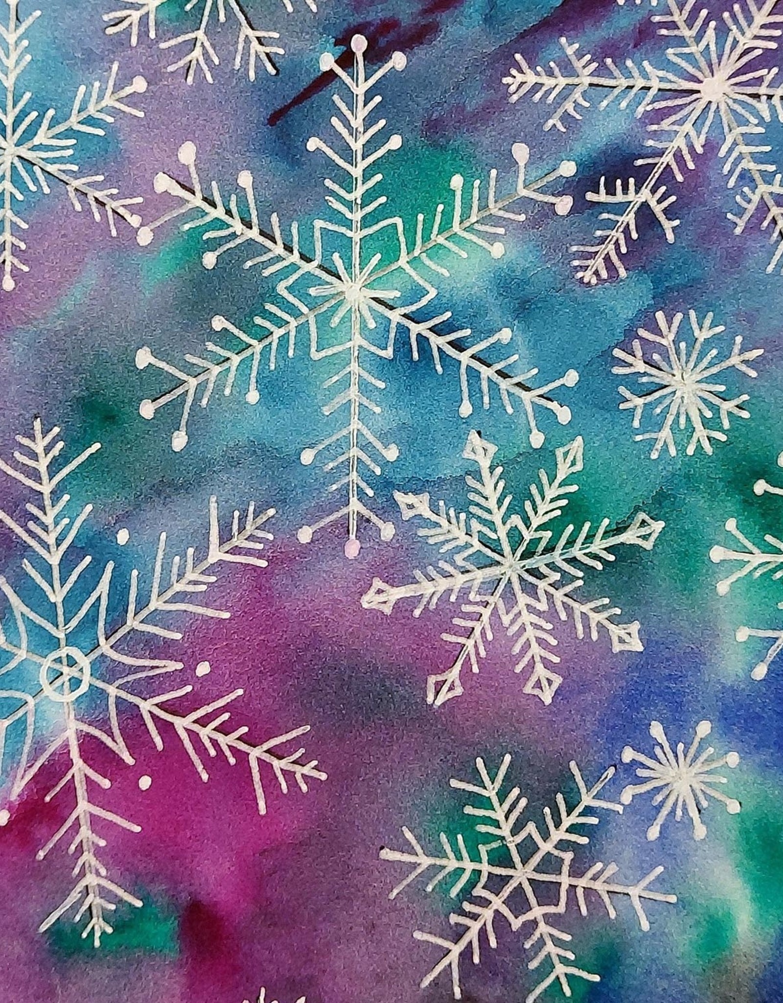 Tamara S Watercolour Art Class Snowflakes Wed Jan 26 1:00 pm to 3:00 pm