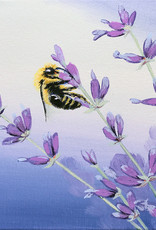Tamara S Acrylic Art Class Bee and Lavender Fri, June 17 1-3pm