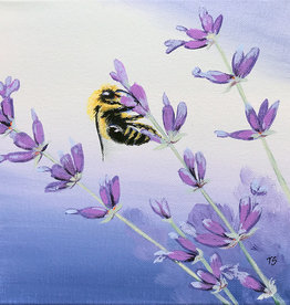 Tamara S Acrylic Art Class Bee and Lavender Fri, June 17 1-3pm