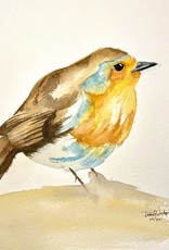 Praneeta V Watercolour Art Class  Red Breasted Robin Thurs Oct 13 2:00 to 4:00 pm