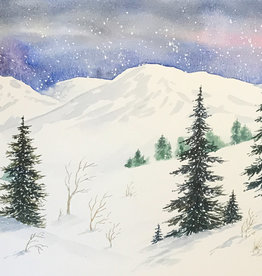 Tamara S Watercolour Art Class Winter Landscape Tues Dec 20 6:00 to 8:00 pm