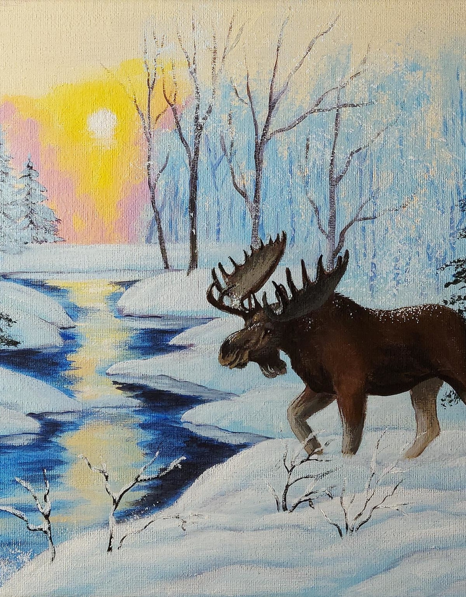 Tamara S Acrylic Art Class  Moose Wed Dec 21 2:00 to 5:00 pm
