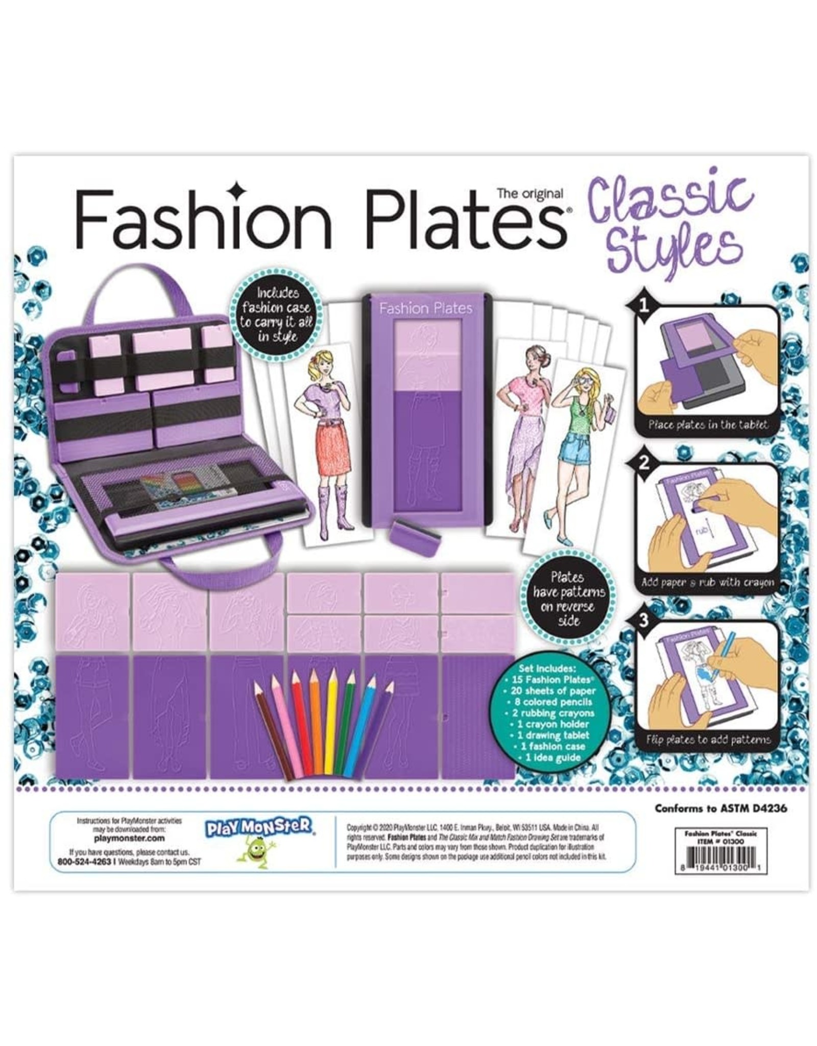 PlayMonster Fashion Plates Classic Style
