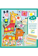 Djeco With Colored Dots Toddler Stickers