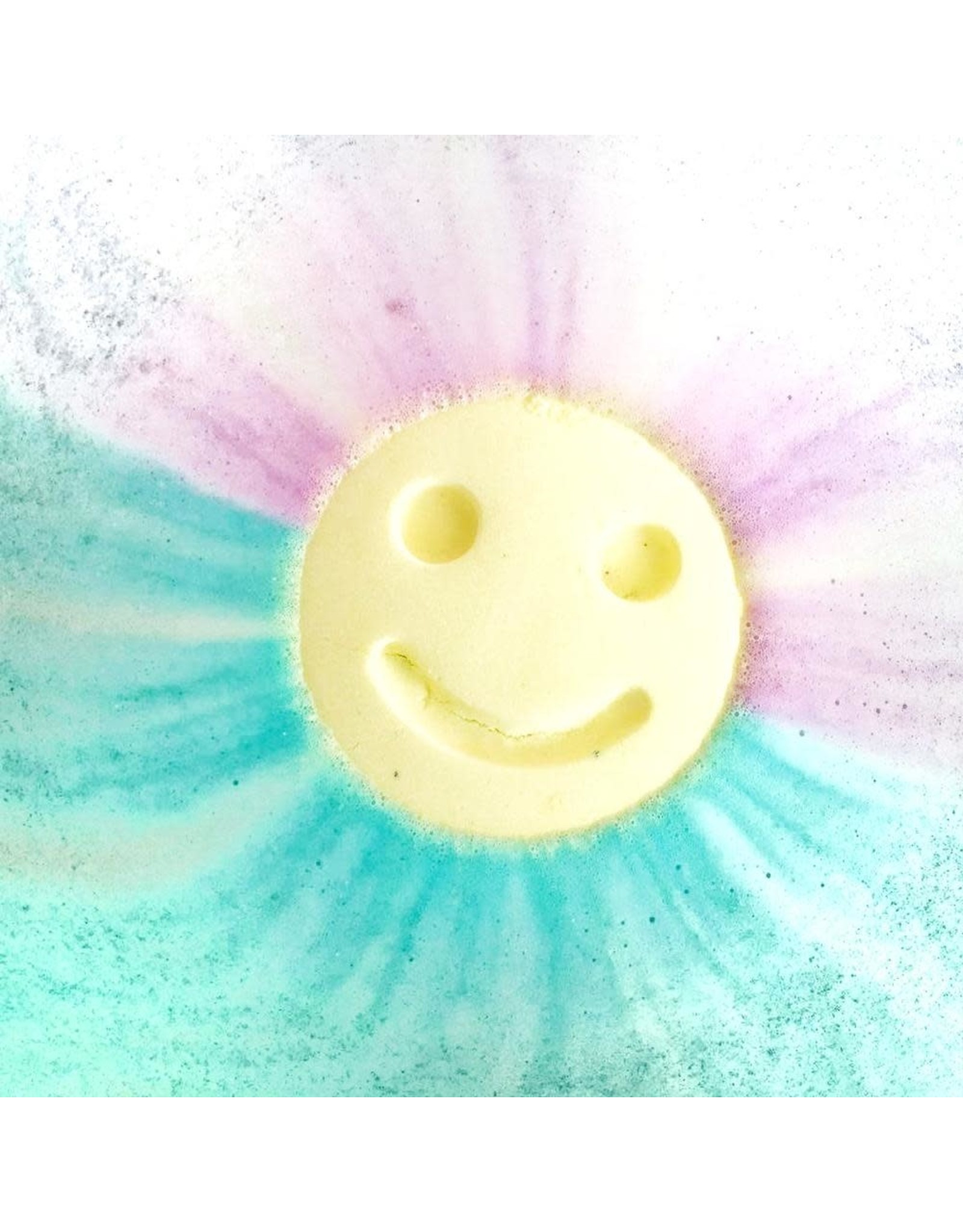 Feeling Smitten Rainbow Happy Face Bath Bomb
