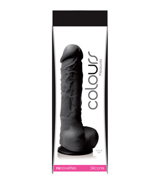 Colours Pleasures Silicone 5" With Suction Cup Black