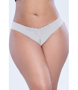 Plus Crotchless Thong 2066X