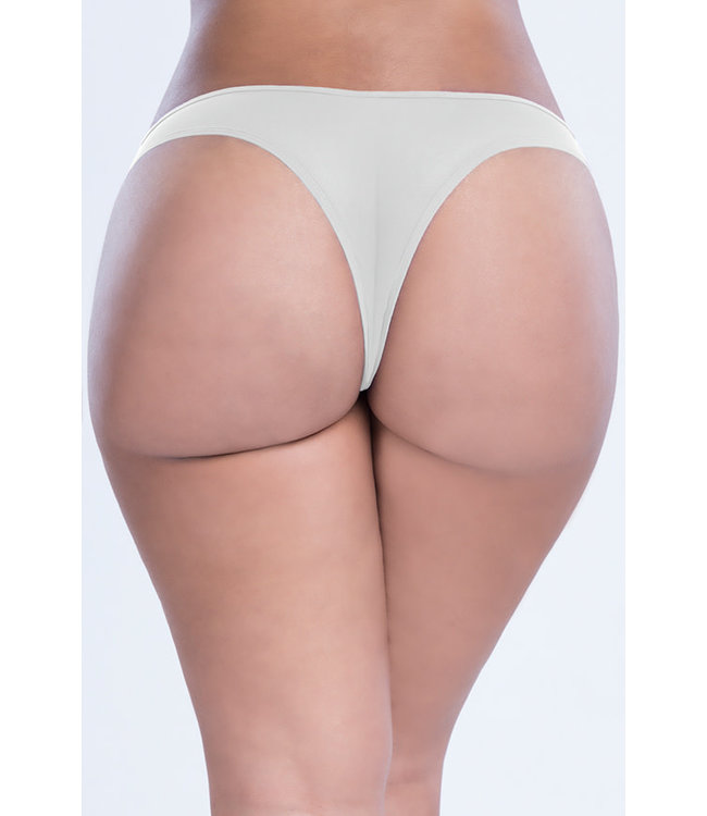 Plus Crotchless Thong 2066X