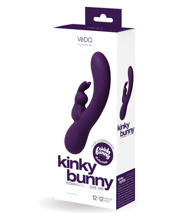 VeDO Kinky Bunny Plus Rechargeable Dual Vibe Deep Purple