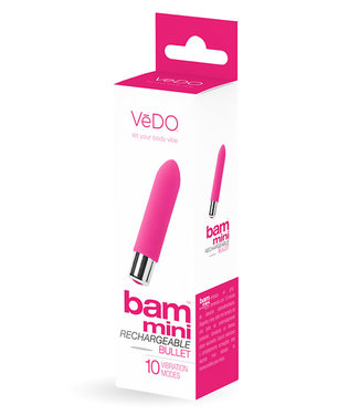 VeDO Bam Mini Rechargeable Bullet Vibe Foxy Pink