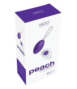 VeDO Peach Rechargeable Egg Vibe Into You Indigo