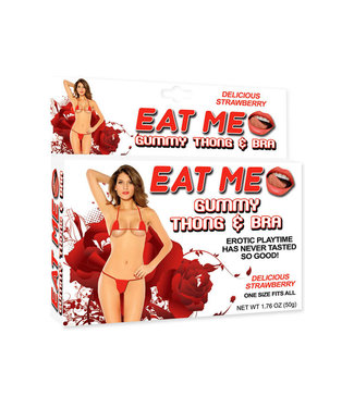 Eat Me Gummy Thong & Bra Strawberry
