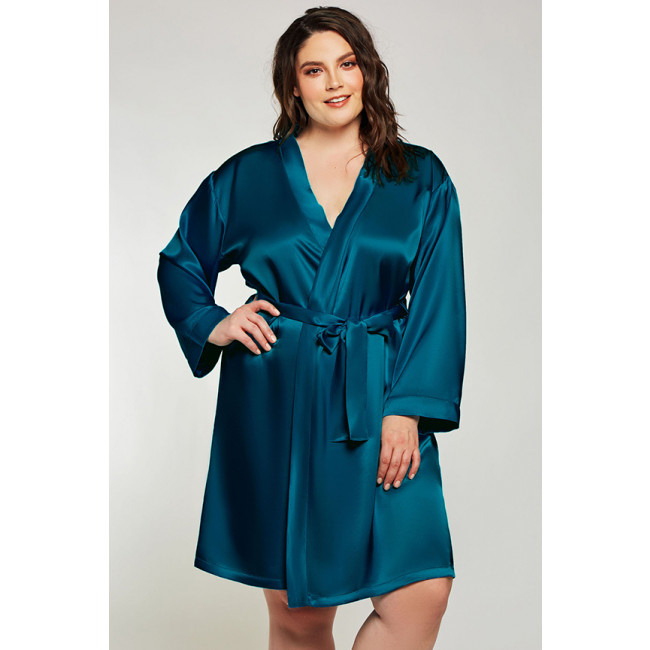 Delaney Plus Peacock Robe