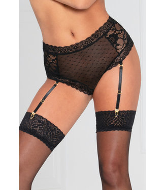 Mesh Dotted High Waist Panty 11142