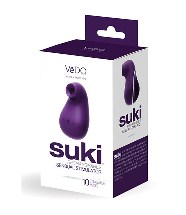 VeDO Suki Rechargeable Vibrating Sucker Deep Purple