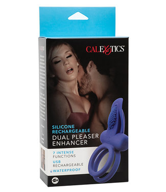 Couples Enhancers Silicone Rechargeable Dual Pleaser Enhancer